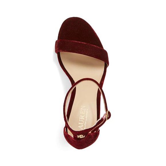 Lauren Ralph Lauren Allie Women's Shoes Deep Rhodonite : 10 B - Medium, Leather/ - Picture 2 of 3